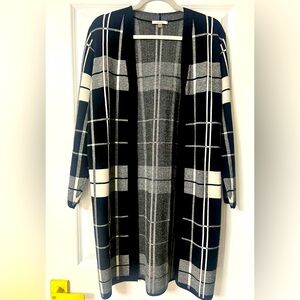 SIONI Long Sleeve Open Cardigan Sweater Jacket 52% Viscose